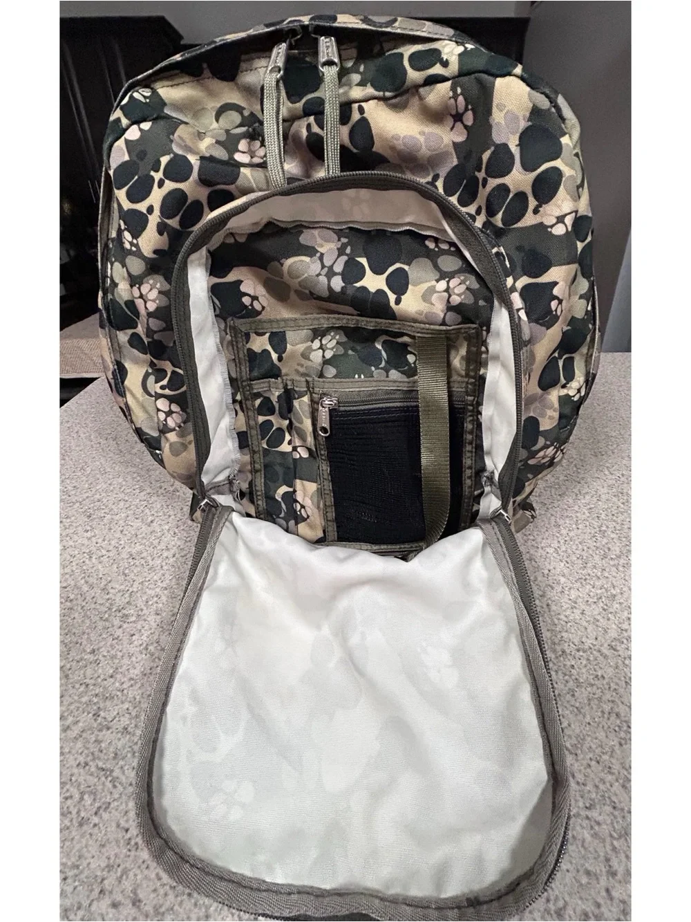 L.L.Bean Paw Print Camouflage Unisex Backpack